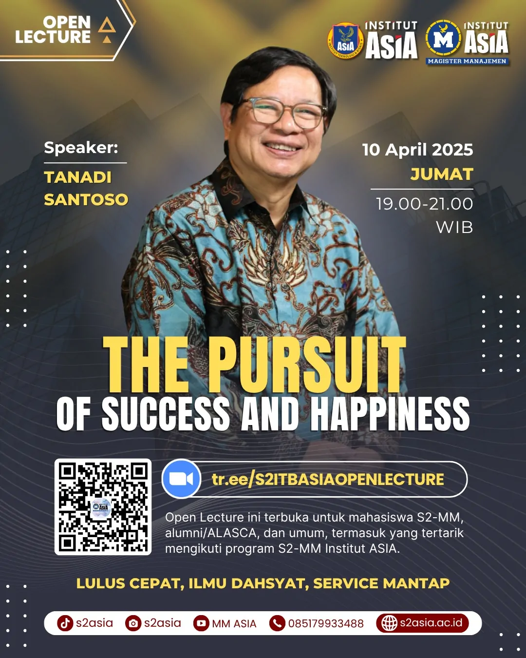 Poster Webinar Open Lecture Magister Manajemen Institut Asia Tanadi Santoso