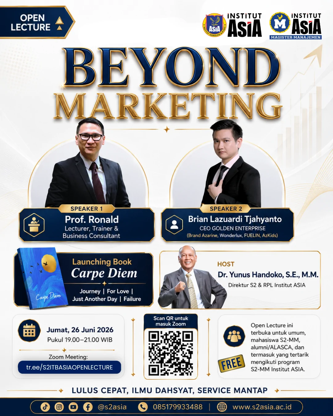 Webinar Beyond Marketing Magister Manajemen Institut Asia.